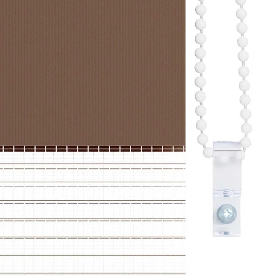 Store zèbre marron 75x150 cm largeur du tissu 70,9 cm polyester - 9