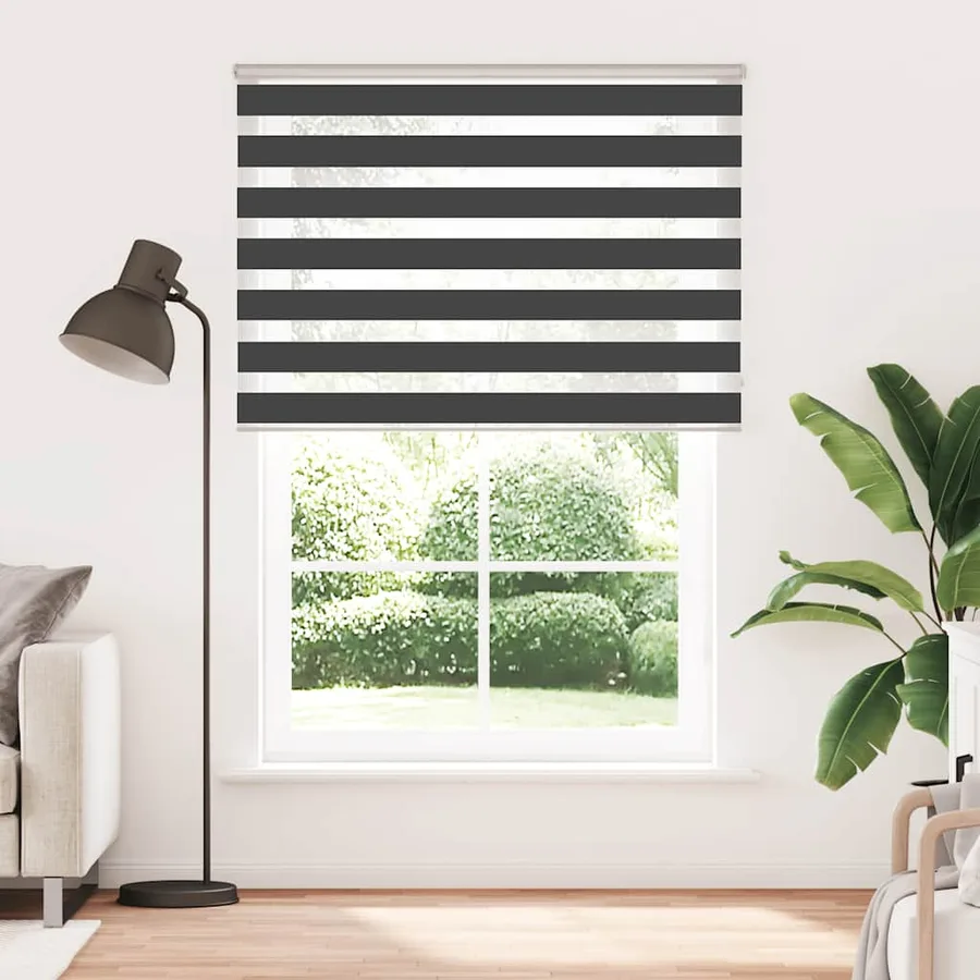 Store zèbre noir 160x200 cm largeur du tissu 155,9 cm polyester - 2