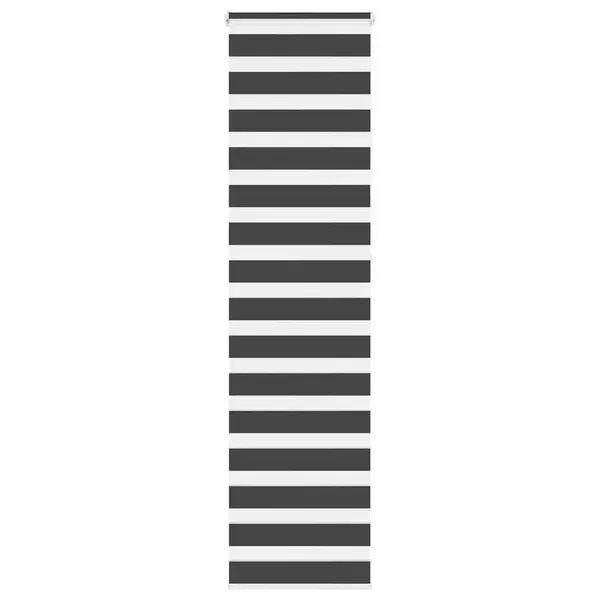 Store zèbre noir 55x230 cm largeur du tissu 50,9 cm polyester