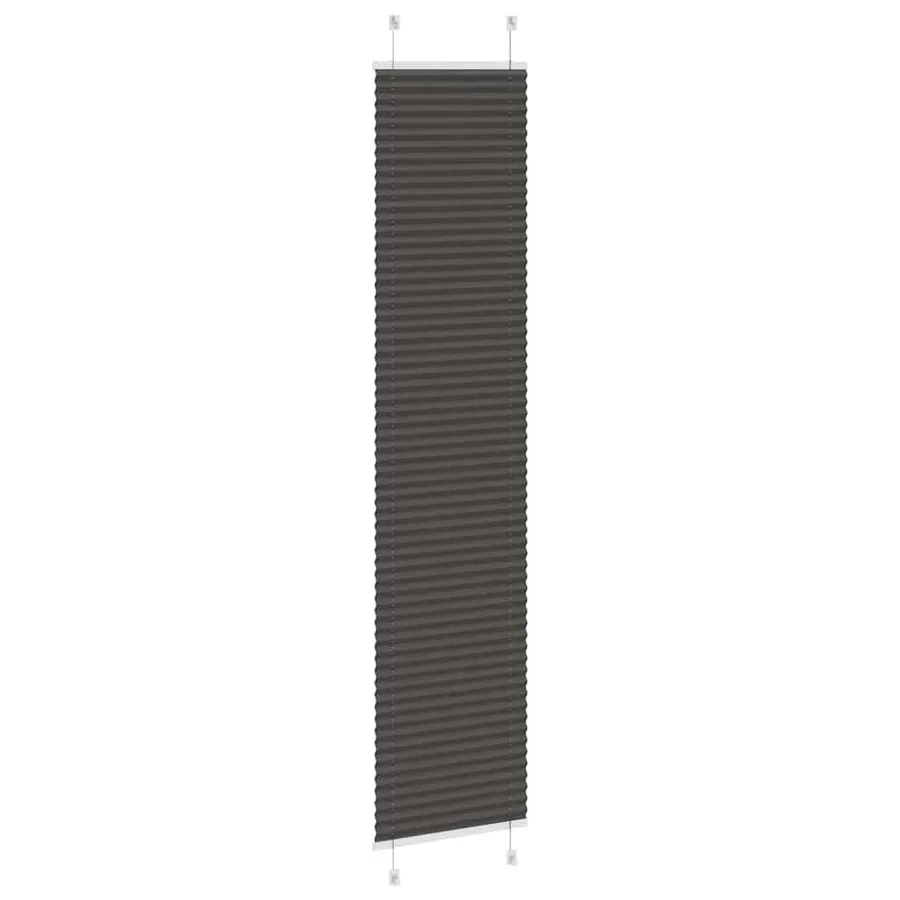 Store plissé noir 50x200 cm largeur du tissu 49,4 cm polyester - 4