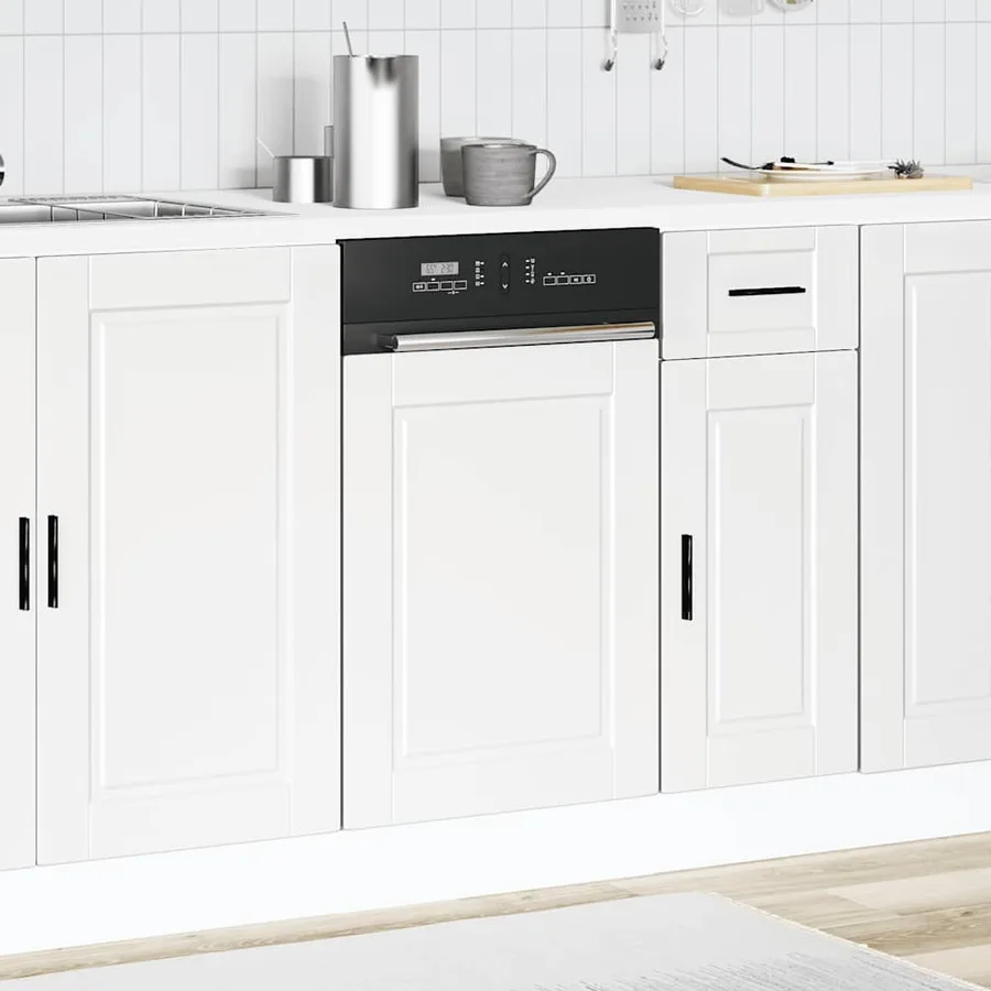 Panneau de lave-vaisselle Porto blanc 45x1,5x57 cm - 3