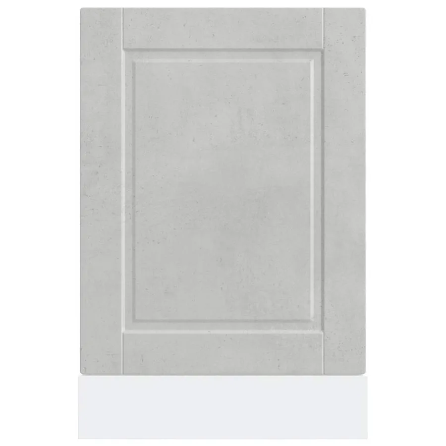 Panneau de lave-vaisselle Porto gris béton 45x1,5x57 cm - 4