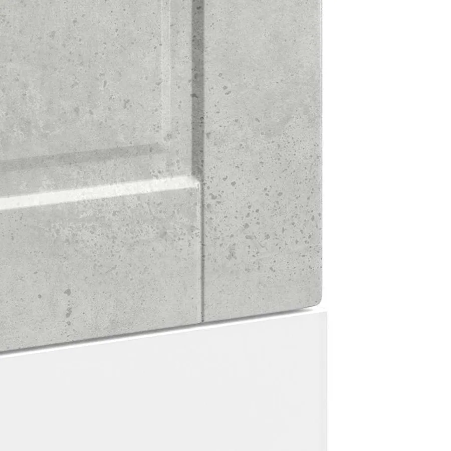 Panneau de lave-vaisselle Porto gris béton 45x1,5x57 cm - 7