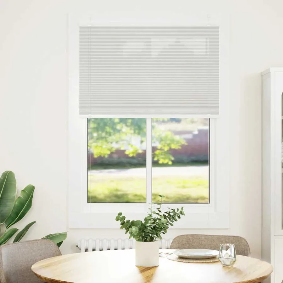 Store plissé gris clair 100x150 cm largeur du tissu 99,4cm - 2