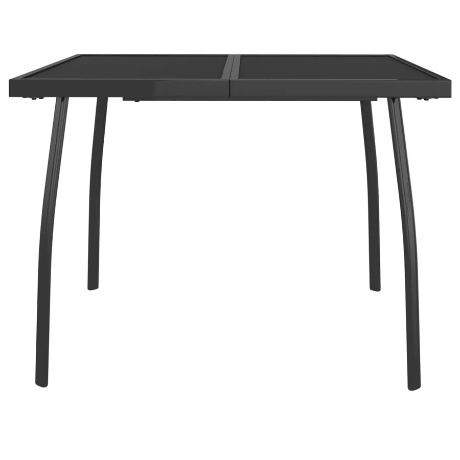 Table de jardin anthracite 100x100x72 cm Treillis d'acier - 3