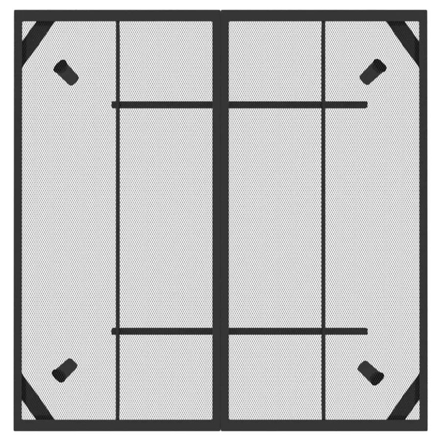 Table de jardin anthracite 100x100x72 cm Treillis d'acier - 4