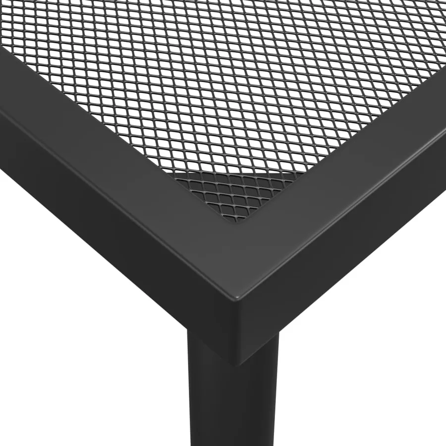 Table de jardin anthracite 100x100x72 cm Treillis d'acier - 5