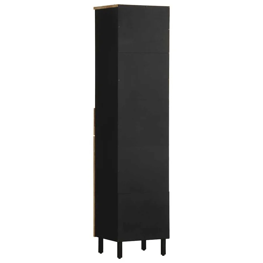 Armoire de salle de bain 38x33,5x160 cm bois massif de manguier - 5