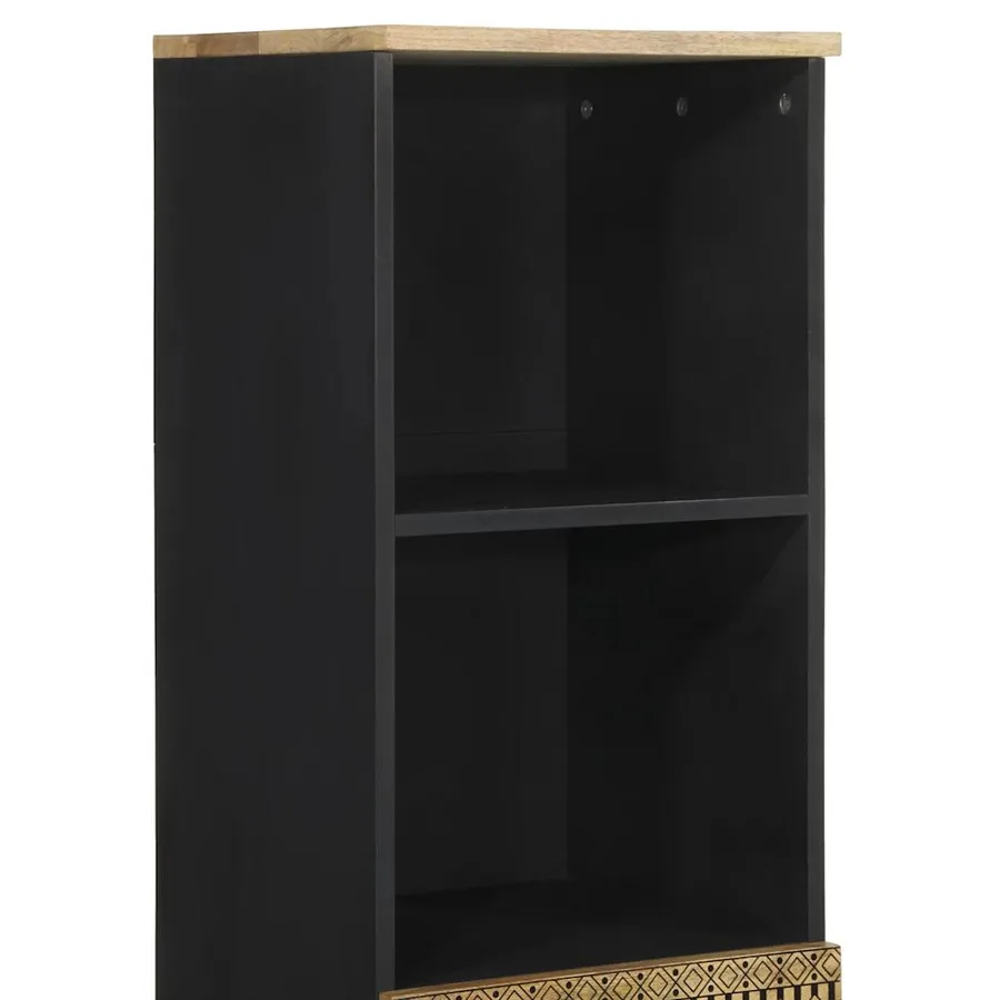 Armoire de salle de bain 38x33,5x160 cm bois massif de manguier - 7