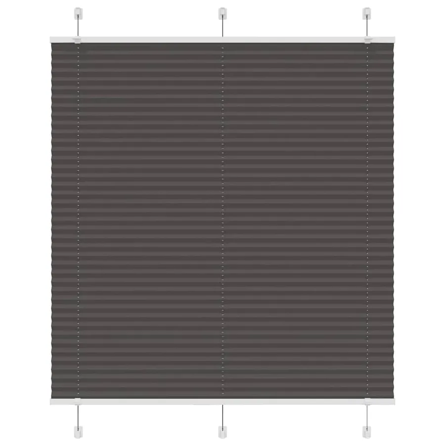 Store plissé noir 115x150 cm largeur du tissu 114,4cm polyester