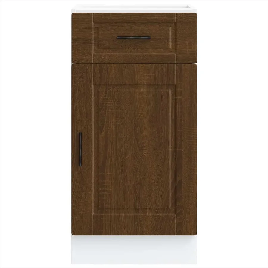 Armoire de cuisine Porto chêne marron bois d'ingénierie - 4