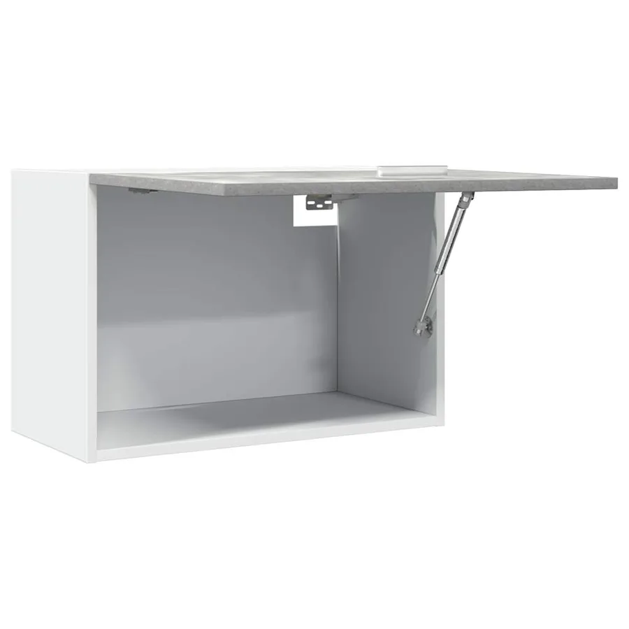 Armoire suspendue "Lyon" Gris béton 60 x 31 x 40 cm Bois d'ingénierie - 5