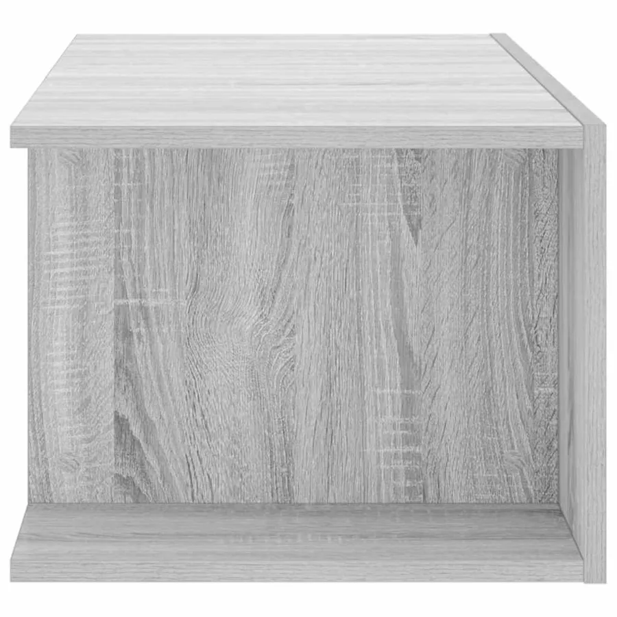 Meuble TV avec lumières LED Sonoma gris 90x39x30 cm - 6
