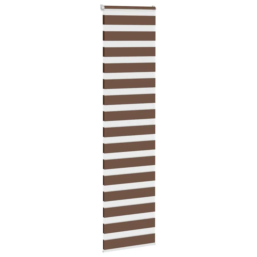 Store zèbre marron 60x230 cm largeur du tissu 55,9 cm polyester - 3