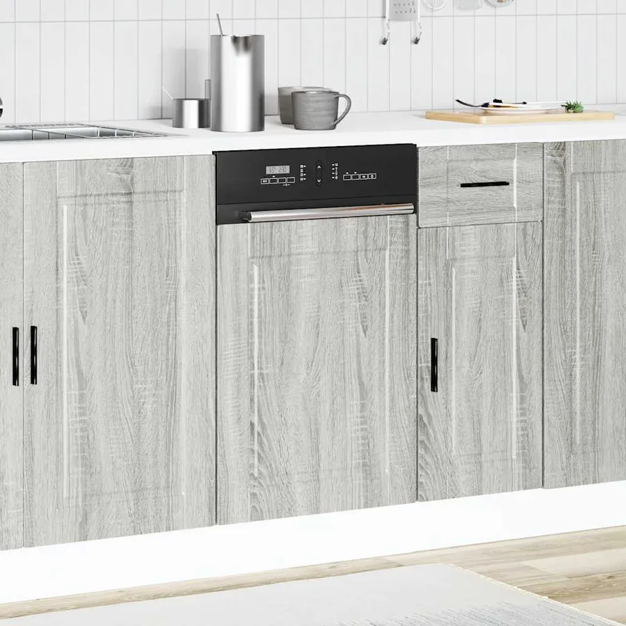 Panneau de lave-vaisselle Porto sonoma gris 45x1,5x57 cm - 3