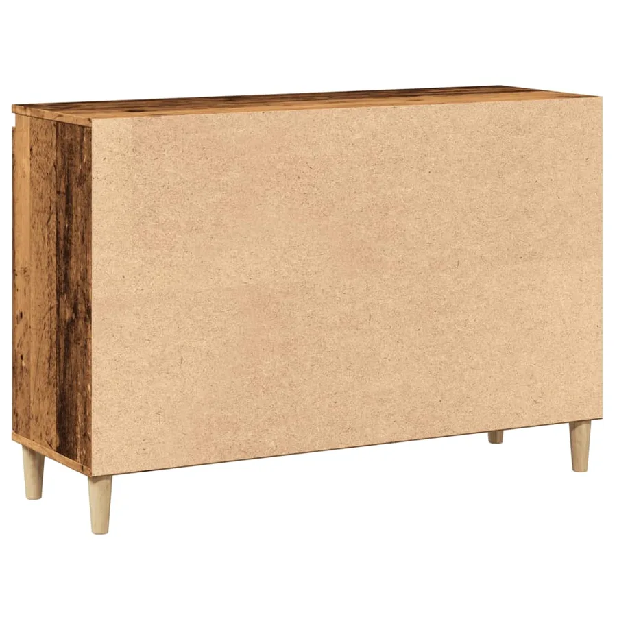 Buffet vieux bois 102x35x70 cm bois d'ingénierie - 7