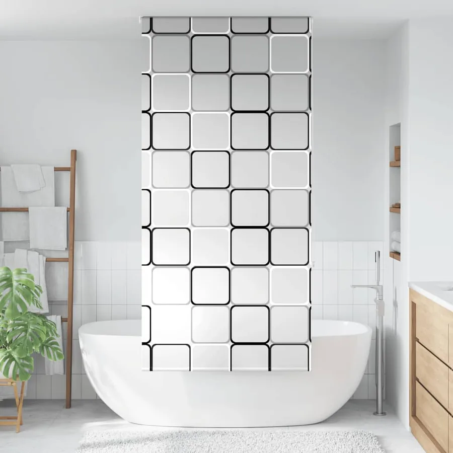 Store enrouleur de douche 90x240 cm largeur du tissu 86 cm