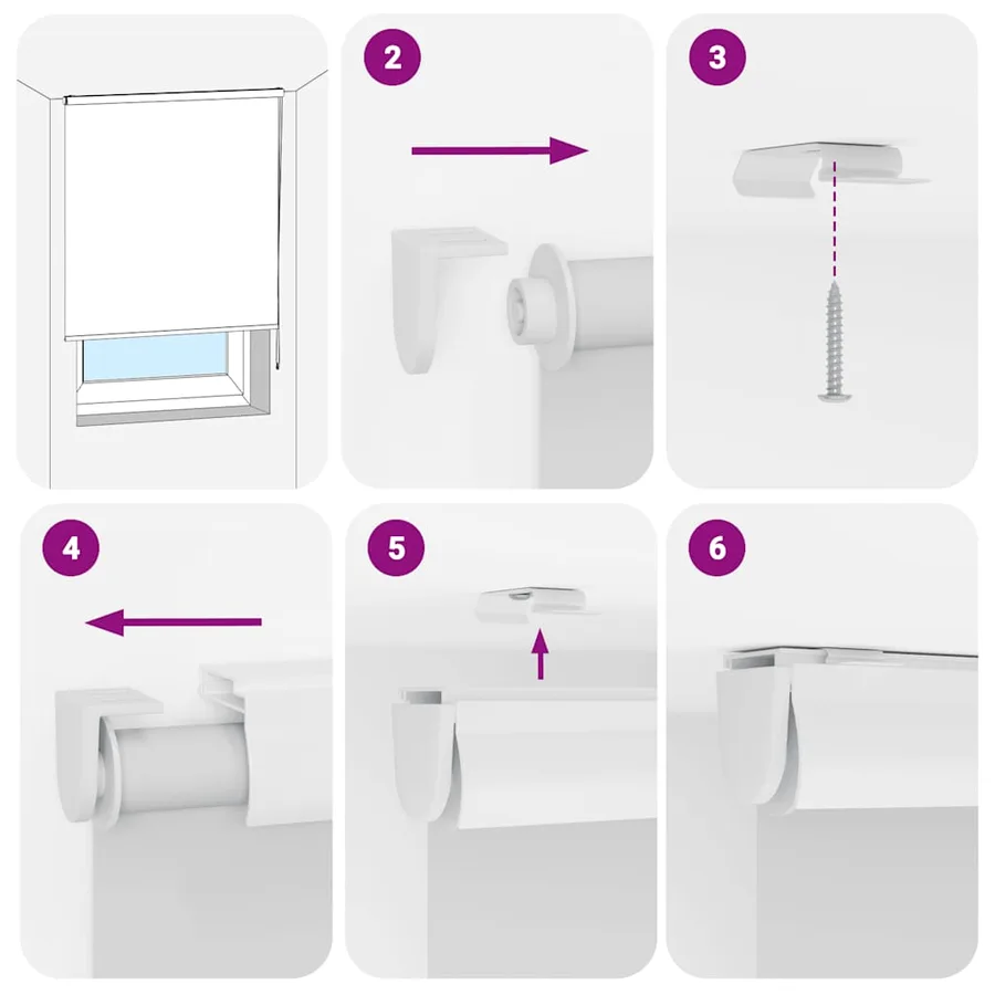 Store enrouleur de douche avec cassette largeur du tissu 86 cm - 6