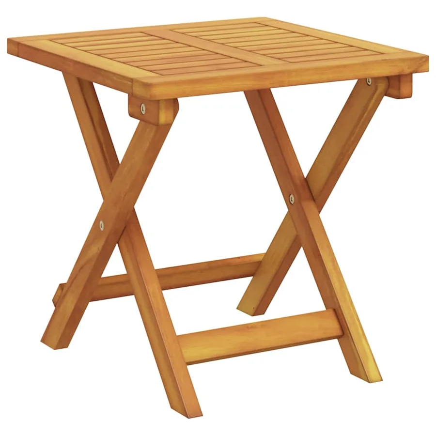 Chaise longue avec table bois massif d'acacia - 5