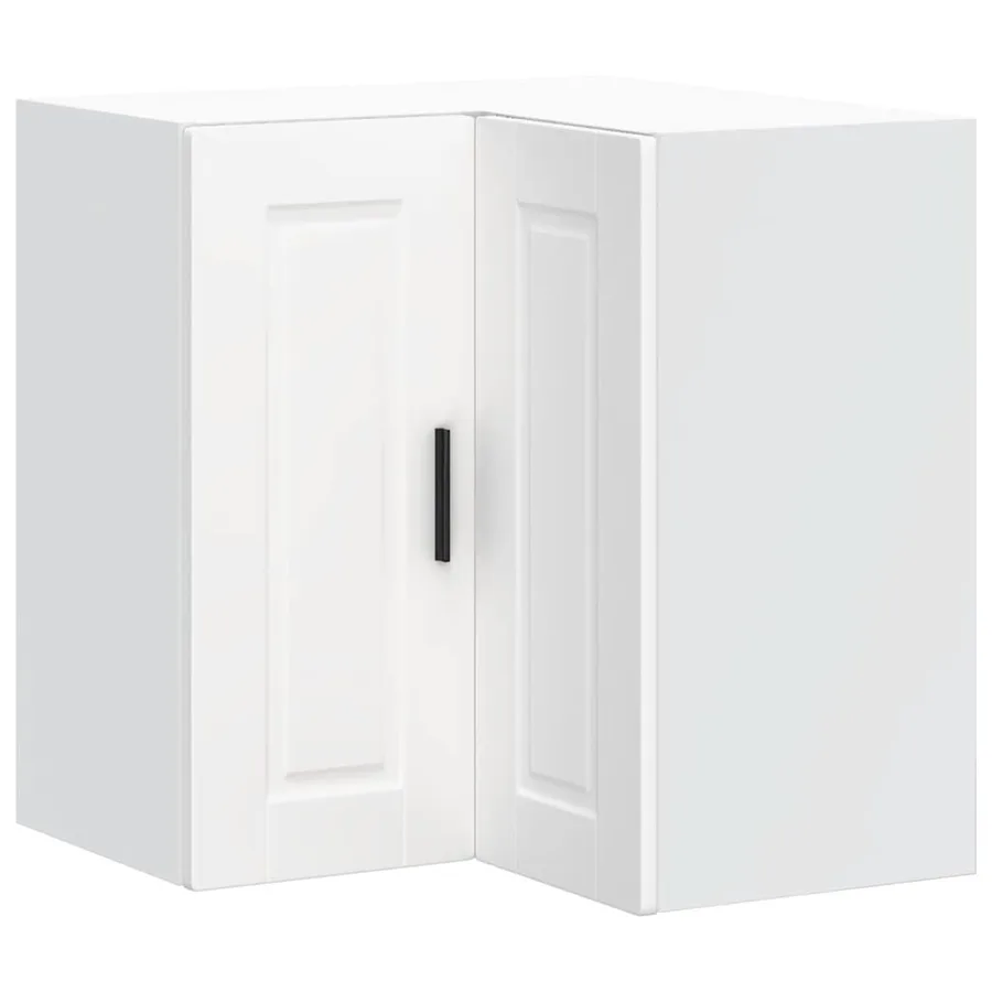 Armoire d'angle murale de cuisine Porto blanc bois d'ingénierie - 2
