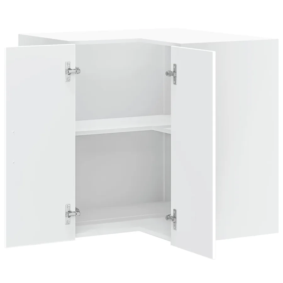 Armoire d'angle murale de cuisine Porto blanc bois d'ingénierie - 5