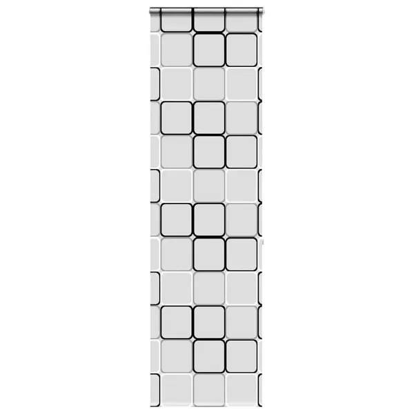Store enrouleur de douche avec cassette largeur du tissu 76 cm