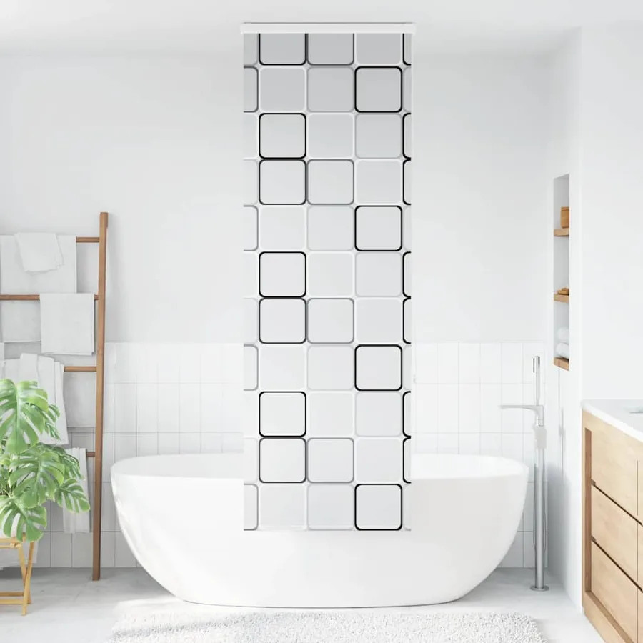 Store enrouleur de douche avec cassette largeur du tissu 76 cm - 2