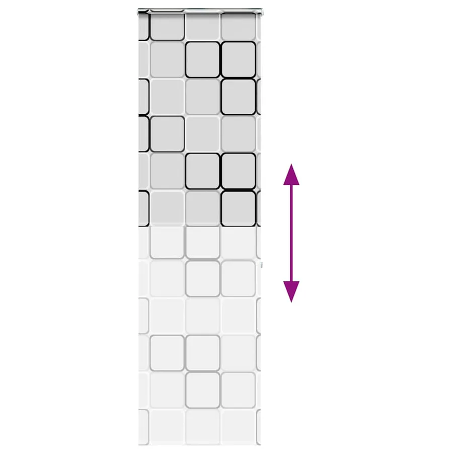 Store enrouleur de douche avec cassette largeur du tissu 76 cm - 5