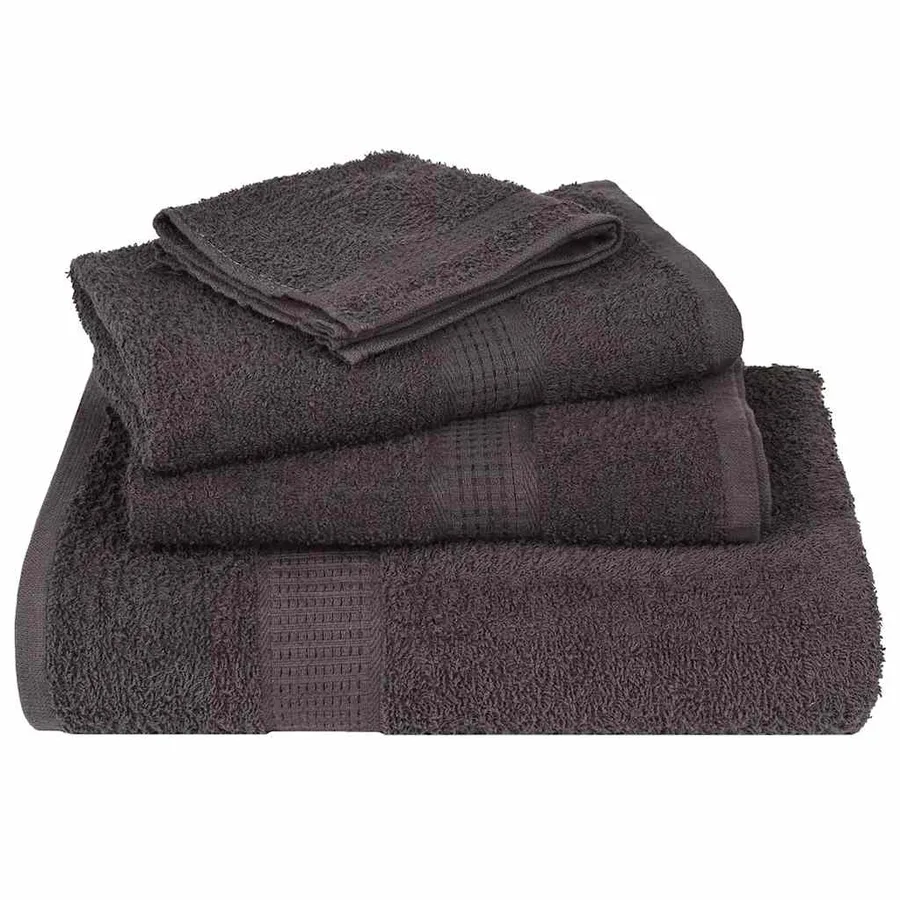 Serviettes de sauna FROGN 2 pcs anthracite 80x200 cm 360 g/m² - 4