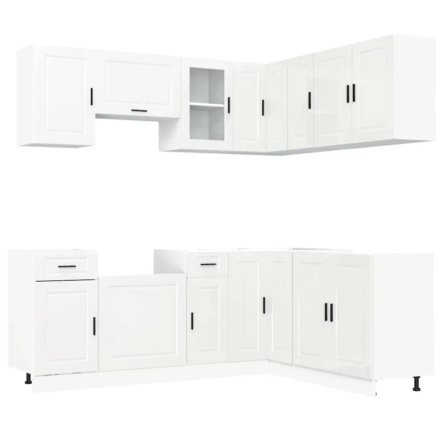 Ensemble d'armoires de cuisine 11 pcs Porto bois d'ingénierie - 2