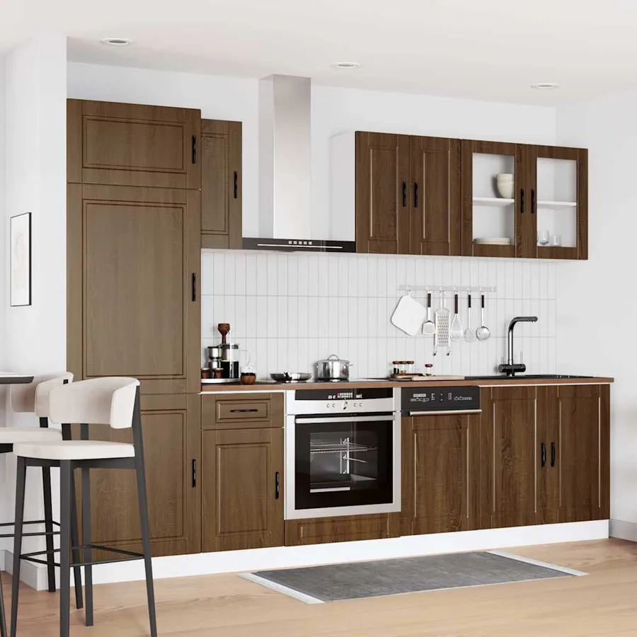 Ensemble d'armoires de cuisine 8 pcs Kalmar bois d'ingénierie - 3
