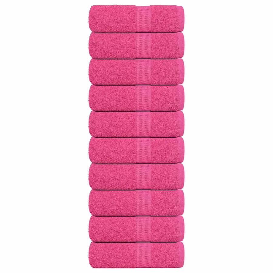 Serviettes de toilette FROGN 10 pièces Rose 30x30 cm 360 g/m²