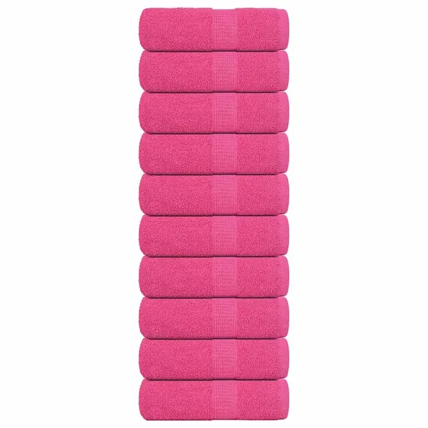 Serviettes de toilette FROGN 10 pièces Rose 30x30 cm 360 g/m²