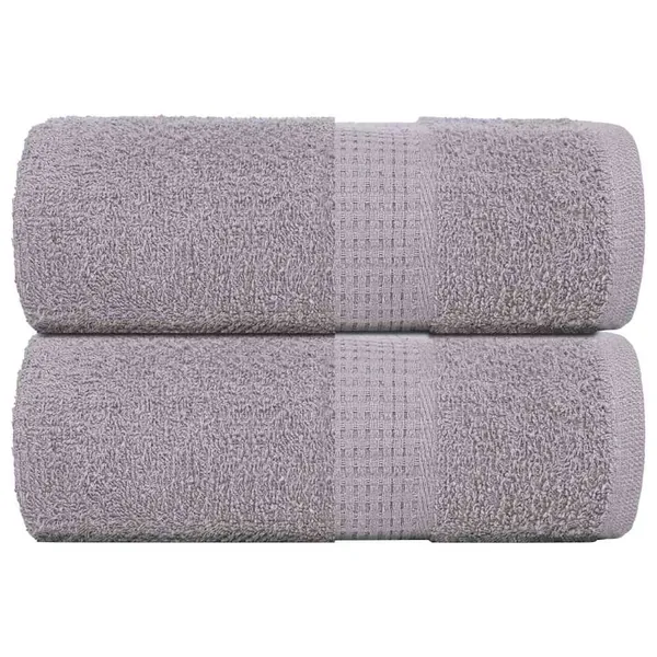 Serviettes d'invité FROGN 2 pcs gris 30x50 cm 360 g/m²