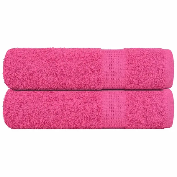 Serviettes de douche FROGN 2 pcs rose 70x140 cm 360 g/m²