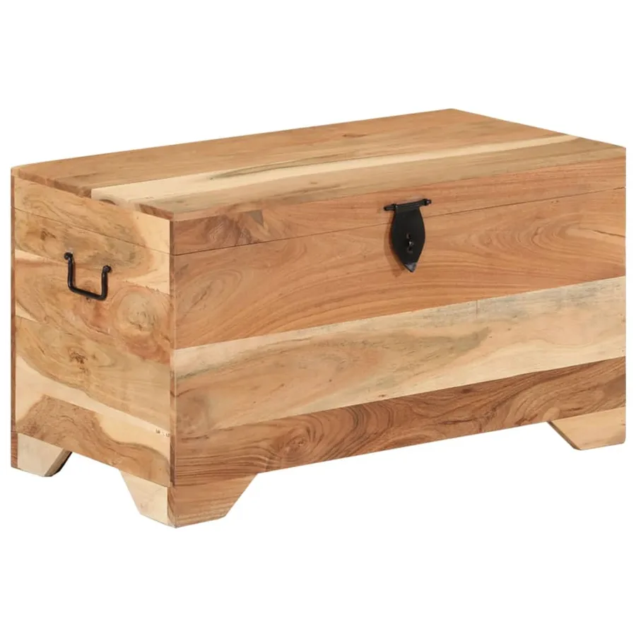 Coffre de rangement Bois d'acacia solide - 11
