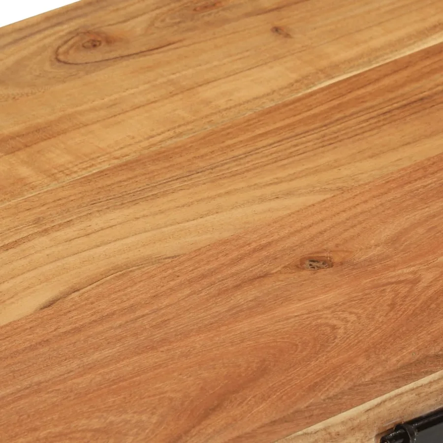 Coffre de rangement Bois d'acacia solide - 7