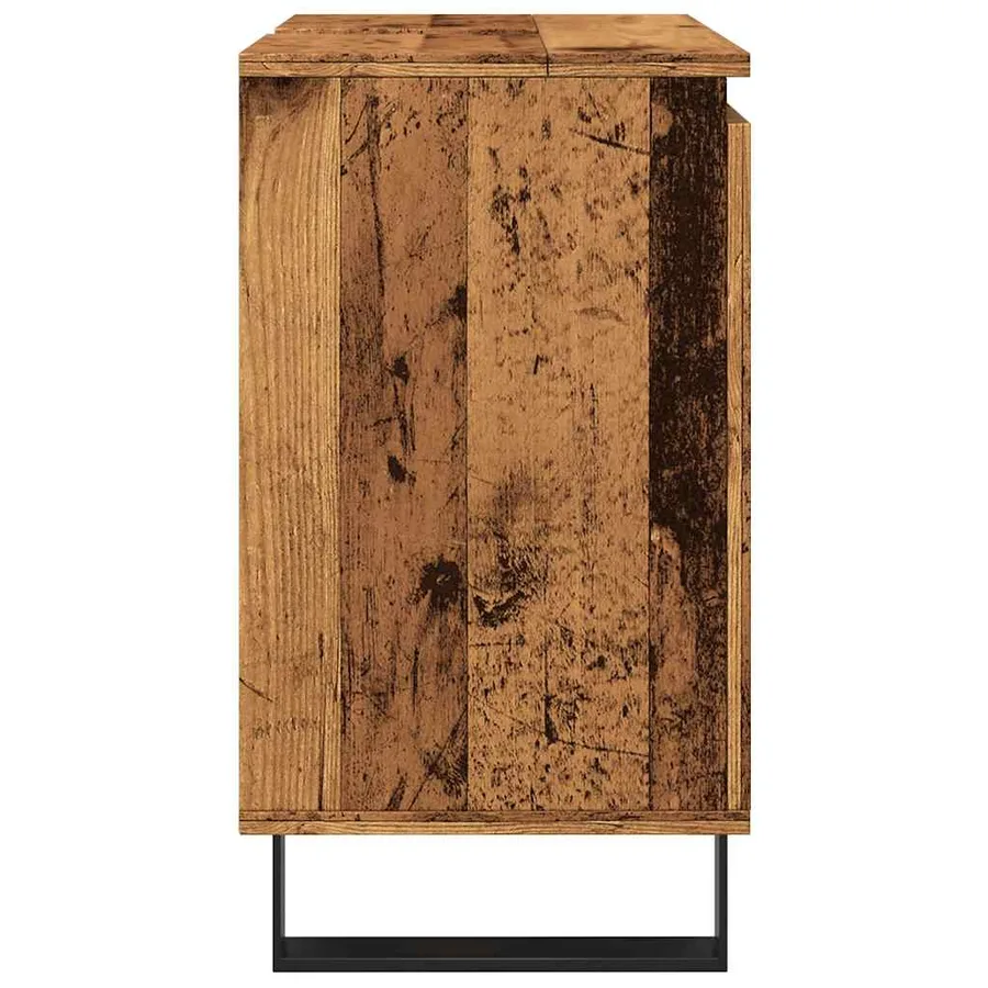 Armoire de salle de bain vieux bois 58x33x60 cm bois ingénierie - 5