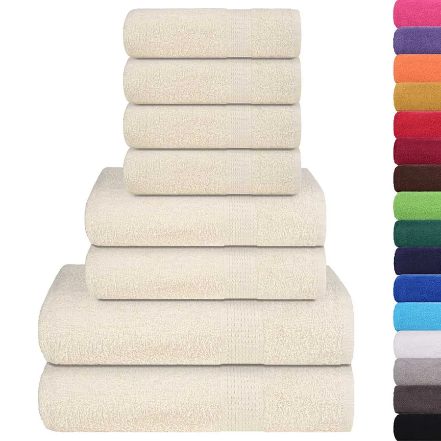 Ensemble de serviettes FROGN 8 pcs crème 360 g/m² - 2