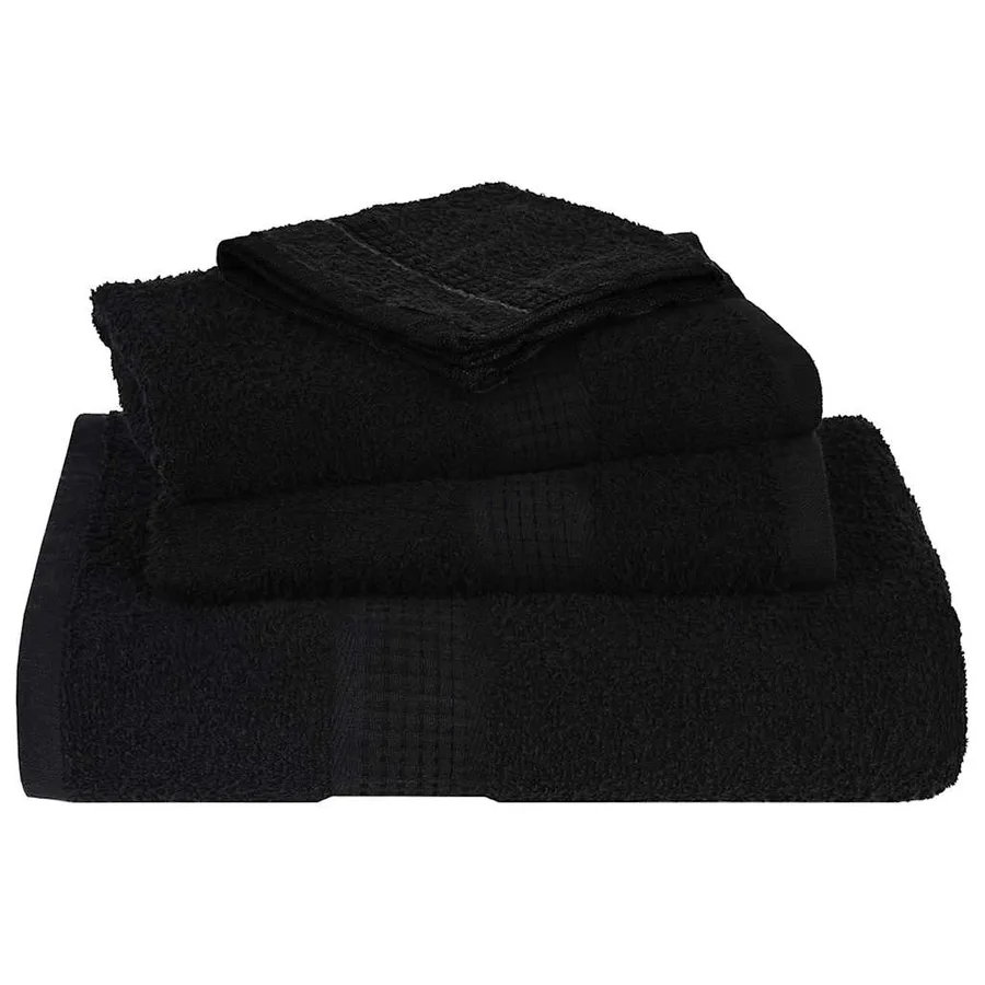 Ensemble de serviettes FROGN 12 pcs noir 360 g/m² - 4