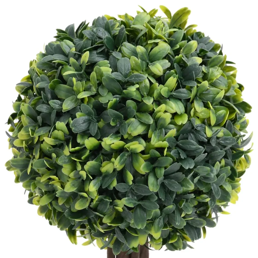 Plantes de buis artificiel 2 pcs avec pots Boule Vert 56 cm - 5