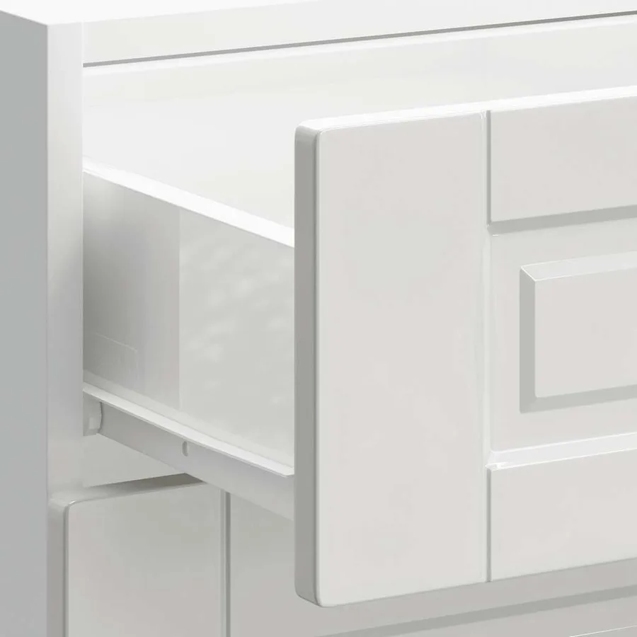 Meuble bas de cuisine « Porto » Bois d'ingénierie blanc brillant - 9