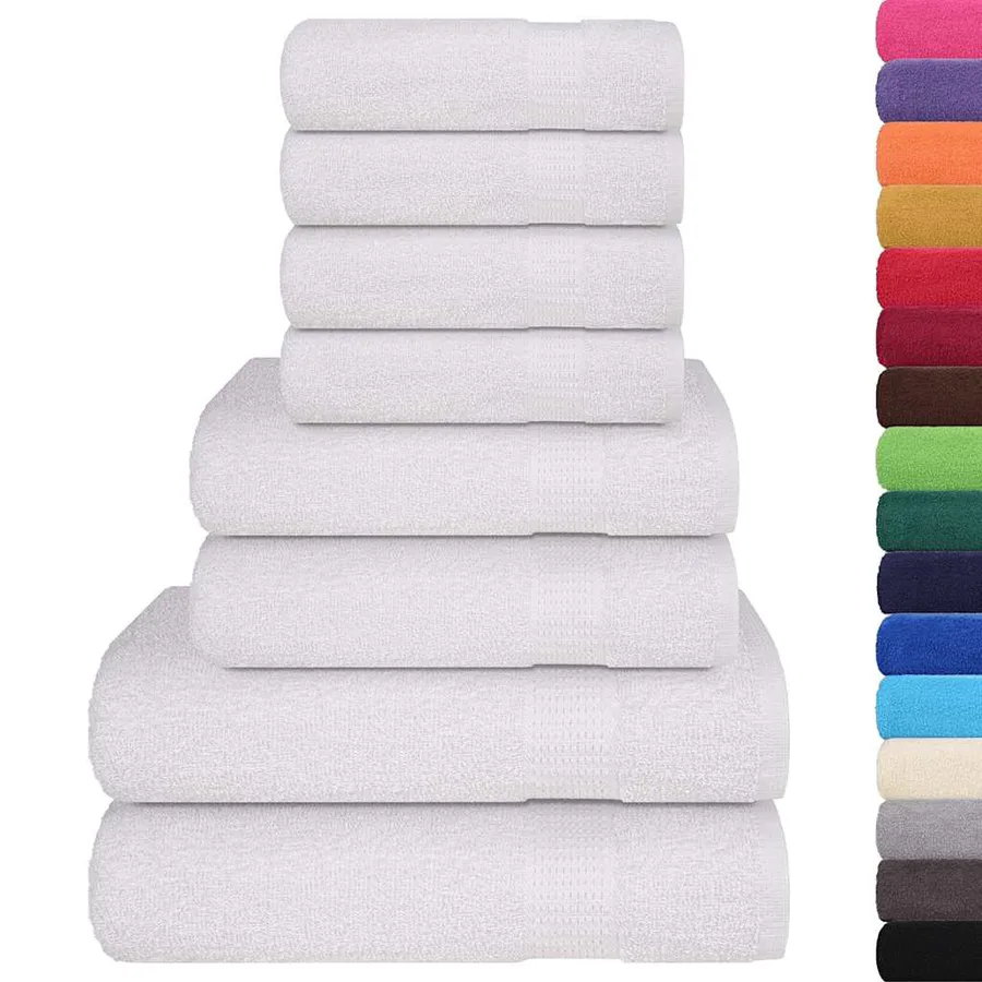 Ensemble de serviettes FROGN 8 pcs blanc 360 g/m² - 2