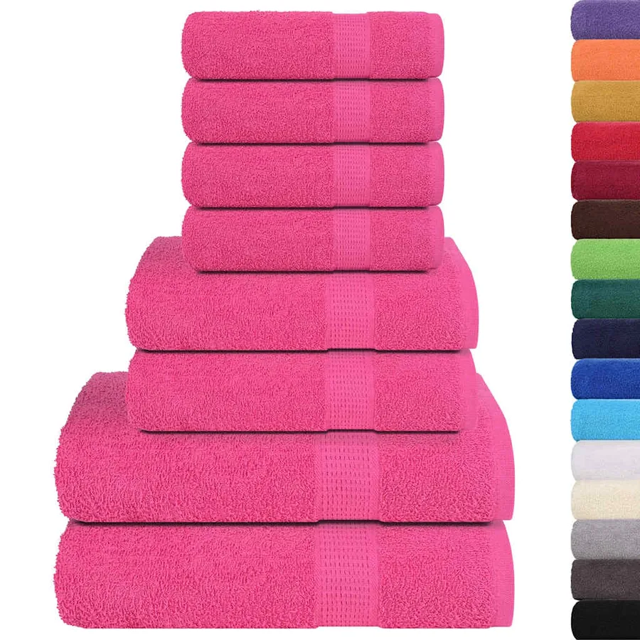 Ensemble de serviettes FROGN 8 pcs rose 360 g/m² - 2