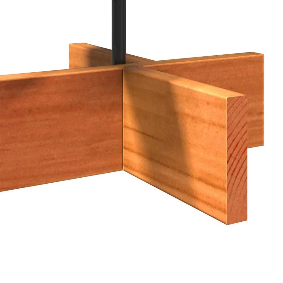 Arbre de Noël en bois pour décoration 60 cm bois de pin massif - 6