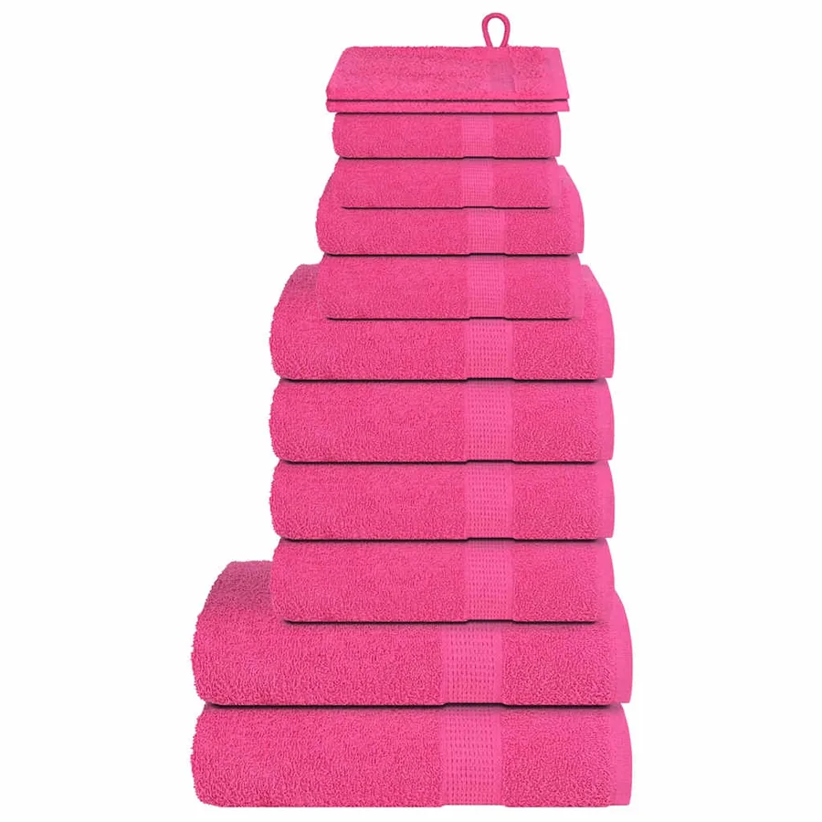 Ensemble de serviettes FROGN 12 pcs rose 360 g/m²