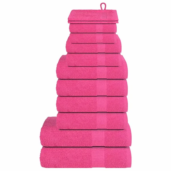Ensemble de serviettes FROGN 12 pcs rose 360 g/m²