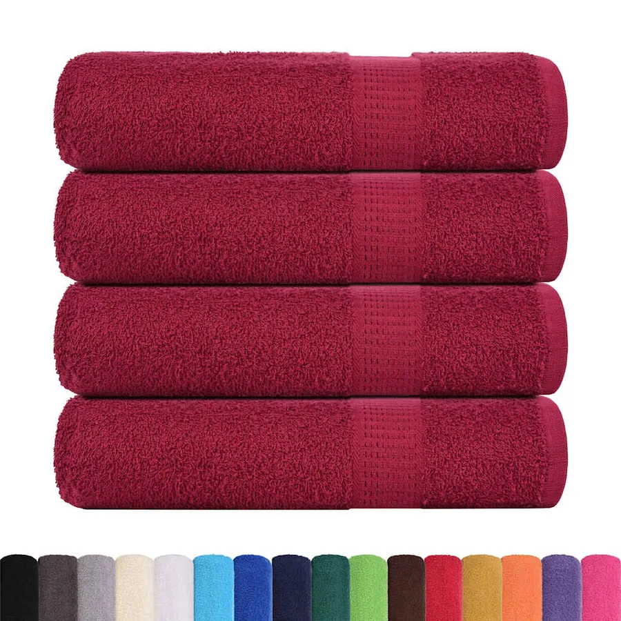 Essuie-mains FROGN 4 pcs bordeaux 50x100 cm 360 g/m² - 2