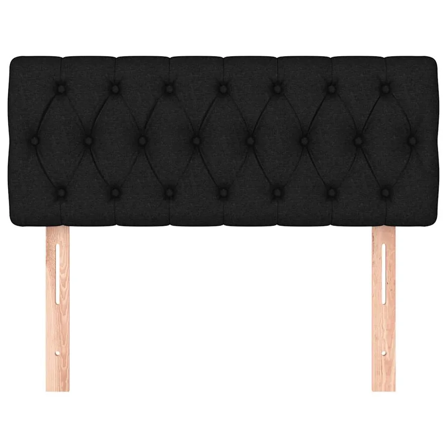 Tête de lit Noir 100x7x78/88 cm Tissu - 3