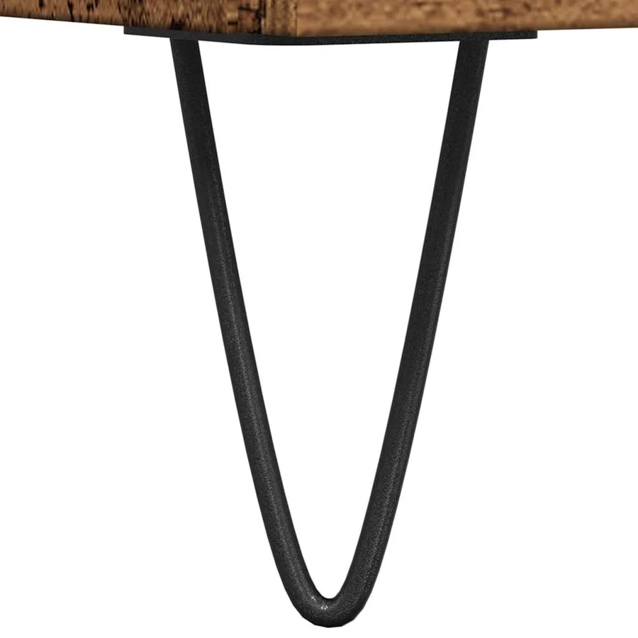 Meuble TV vieux bois 150x30x44,5 cm bois d'ingénierie - 8